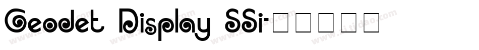 Geodet Display SSi字体转换